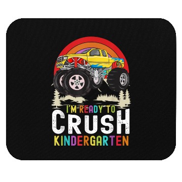 Discover I m Ready To Crush Kindergarten Monster Truck Back Mouse Pads