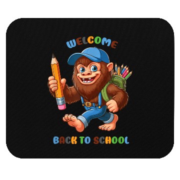 Discover welcome back to school funny bigfoot Mouse Pads