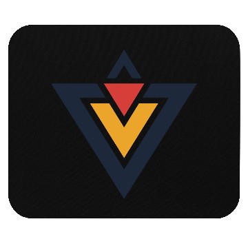 Discover Triangles Design 3 Color Vector Mouse Pads
