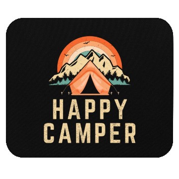 Discover Happy Camper - Camping Lover Mouse Pads
