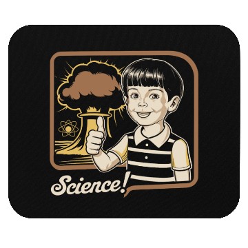 Discover Bold Science Typography for Active Minds Mouse Pads