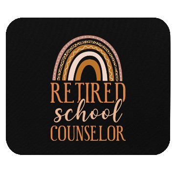 Discover School Counselor Retired Rainbow Mouse Pads