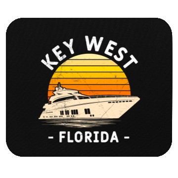 Discover KEY-WEST FLORIDA Sailing Sunshine-State West Keys Mouse Pads