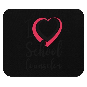 Discover School Counselor Heart I (Heart) Mouse Pads