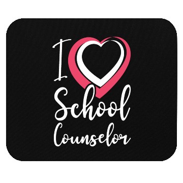 Discover School Counselor Heart I (Heart) Mouse Pads