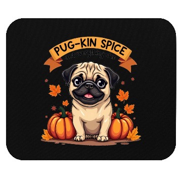Discover PUG-KIN SPICE PUG LOVERS HALLOWEEN PUMPKIN Mouse Pads
