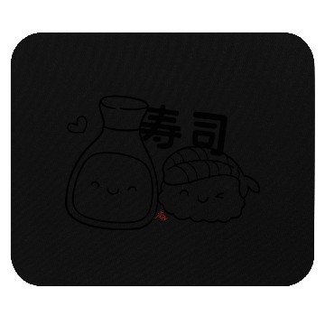 Discover Sushi Kanji Mouse Pads