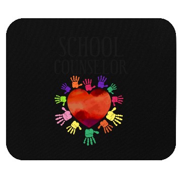 Discover School Counselor Heart Mouse Pads