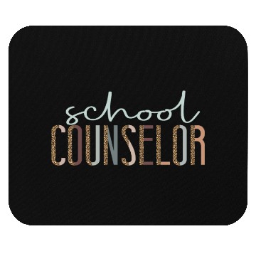 Discover School Counselor Leopard Cheetah Mouse Pads