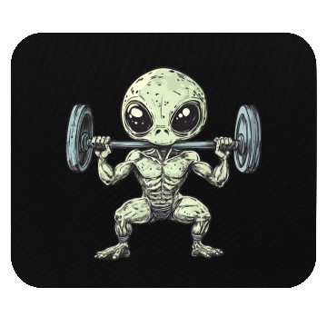 Discover Alien at the Gym Mouse Pads