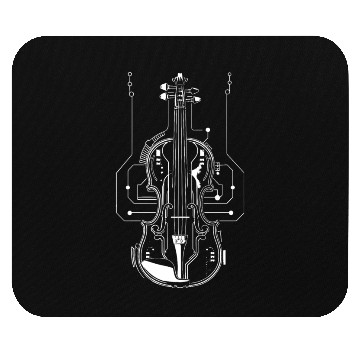 Discover Violin Sketch Mouse Pads