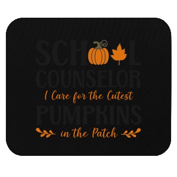 Discover School Counselor Pumpkin Fall Mouse Pads