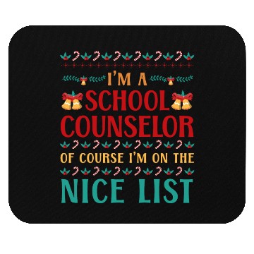 Discover School Counselor Christmas Ugly Mouse Pads