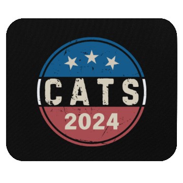 Discover Cats For President Funny Political 2024 Election Mouse Pads