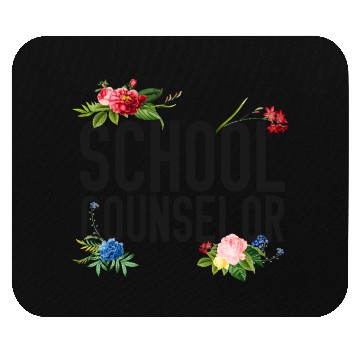 Discover School Counselor Flower Floral Mouse Pads