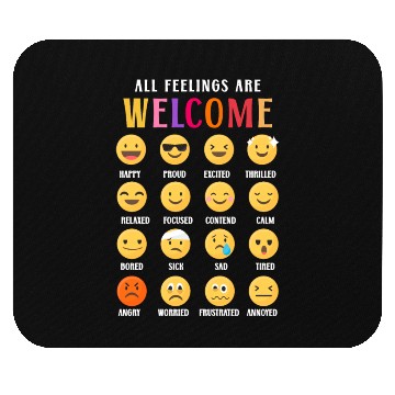 Discover School Counselor All Feelings Are Mouse Pads