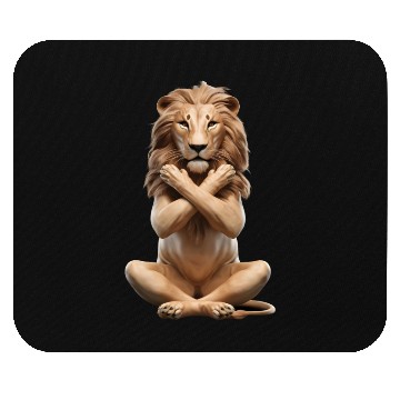 Discover Lion Yoga Mouse Pads