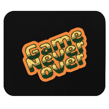 Discover GAME NEVER OVER: Game lover Mouse Pads