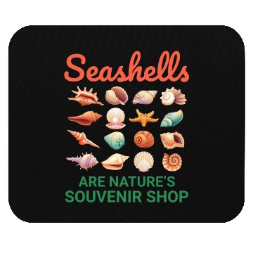 Discover Seashells Collector Beachcomber Sea Shell Ocean Mouse Pads