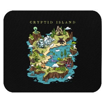 Discover Cryptid Bigfoot Loch Ness Monster Mothman Jersey Mouse Pads
