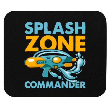 Discover Splash Zone Commander Water Fun Summer Squirt Gun Mouse Pads