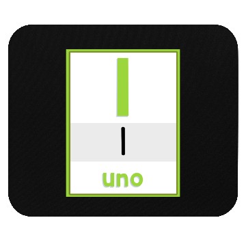 Discover Spanish numbers Uno Mouse Pads