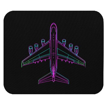 Discover Aircraft Drawing 80s Look Mouse Pads