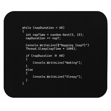 Discover While Loops C Nap Time Programming Software Engine Mouse Pads