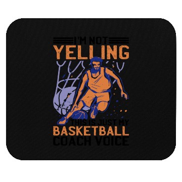 Discover This Is Just My Basketball Coach Voice 2 Mouse Pads