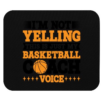 Discover This Is Just My Basketball Coach Voice 3 Mouse Pads