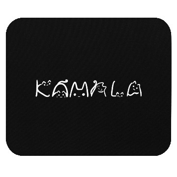Discover Cat Lady Fun Lettering Positive Funny for Kamala Mouse Pads