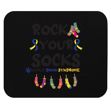 Discover World Down Syndrome Awareness T21 Homie Teacher Mouse Pads