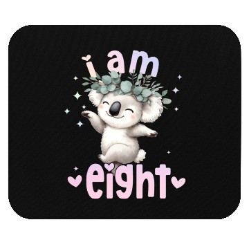 Discover 8th Birthday Girl Koala bear 8 Years Eight 8 Birth Mouse Pads