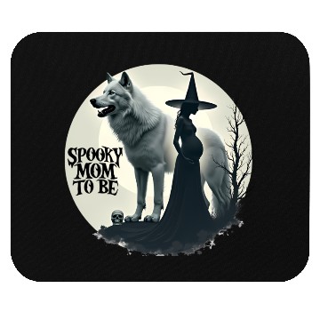 Discover Spooky Mom To Be Baby Announcement Mouse Pads