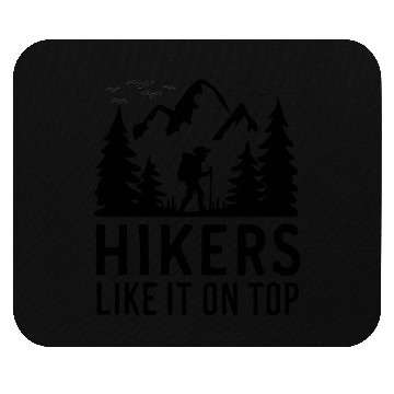 Discover Hikers Hiking Mountains Forests Nature Mouse Pads