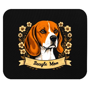 Discover beagle mom Mouse Pads
