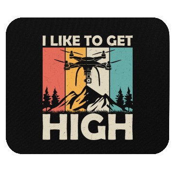 Discover I Like To Get High RC Flight Drone Pilot Mouse Pads
