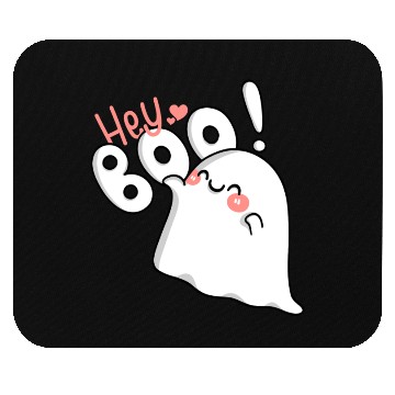 Discover Hey Boo! Cute ghost Mouse Pads