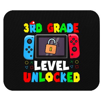 Discover 3rd Grade Level Unlocked Back to School First Day Mouse Pads