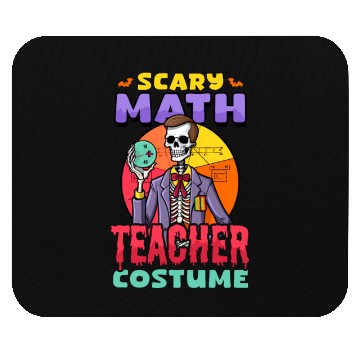 Discover Halloween Math Teacher Scary Math Teacher Costume Mouse Pads