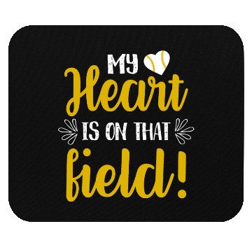 Discover My Heart Softball Mom Funny Mommy Mother's Day Mouse Pads