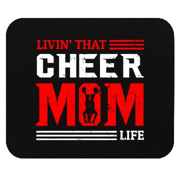 Discover Living Cheer Mom Life Cheerleading Mother's Day Mouse Pads