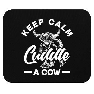 Discover Keep Calm Cuddle A Highland Cow Mouse Pads