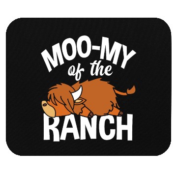 Discover Moo-my Of The Ranch Highland Cow Mouse Pads