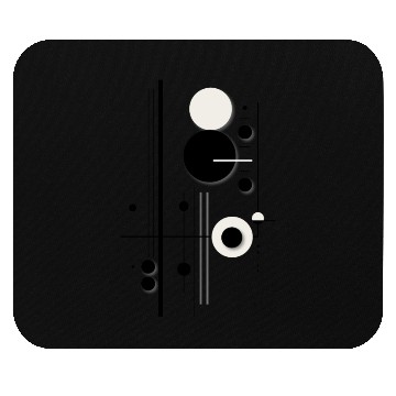 Discover Minimalist Geometric Circle Symphony Lines Mouse Pads