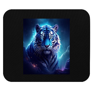 Discover Blue Fantasy Tiger Mouse Pads
