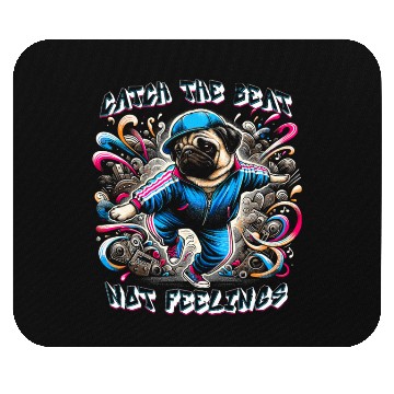 Discover Breakdancing B-boy Catch the Beat Mouse Pads