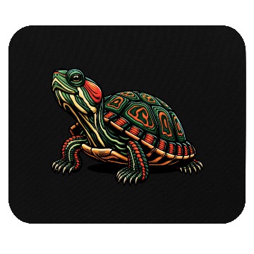 Discover Colorful Turtle Animals Lover Funny Design Mouse Pads