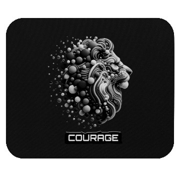 Discover Courageous King: Lion Head Mouse Pads
