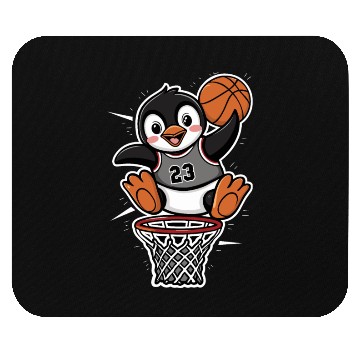 Discover Penguin Basketball Slam Dunk Mouse Pads